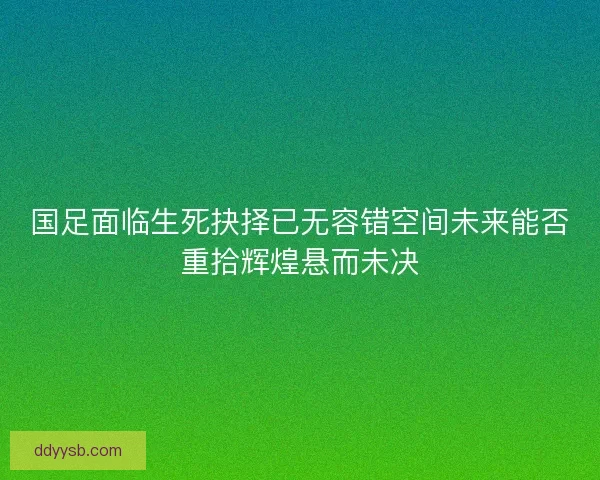 国足面临生死抉择已无容错空间未来能否重拾辉煌悬而未决